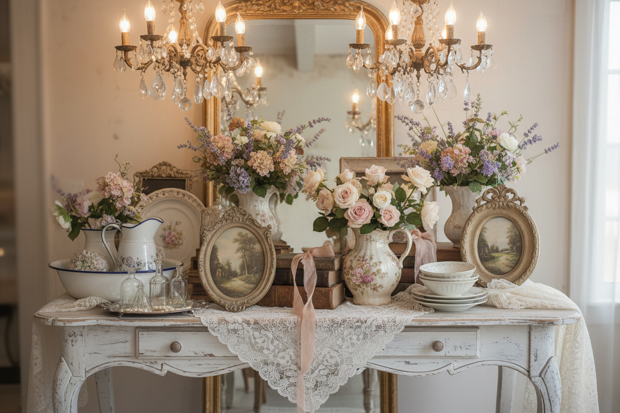 【French shabby chic】クラシカル＊アシンメトリー Shabby Chic & French Country Decor - Vintage Elegant Home Accents