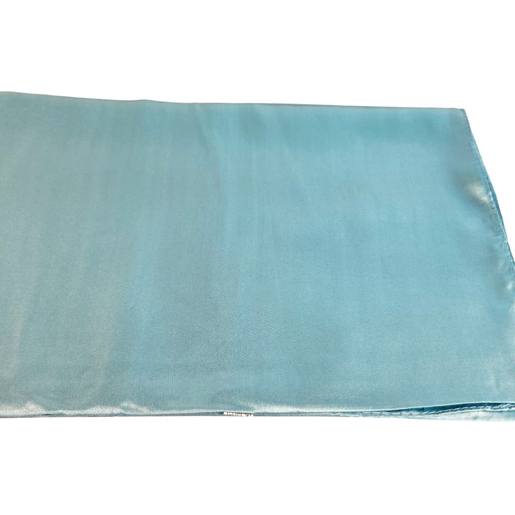 Aqua Blue Wild Rage Large Scarf 35x35" Satin Wild Rag Western Accessory Cowgirl or Cowboy Wild Rag