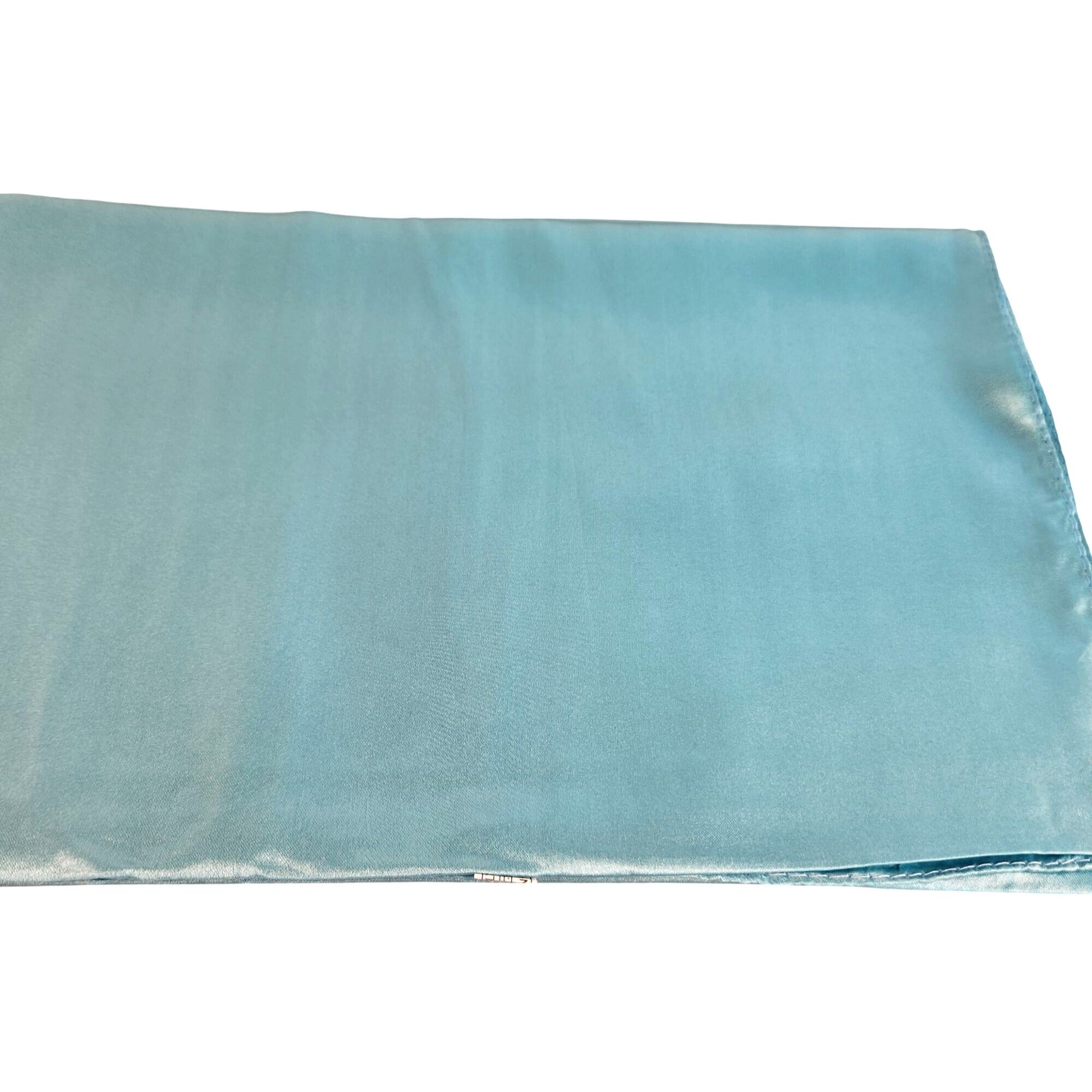 Aqua Blue Wild Rage Large Scarf 35x35" Satin Wild Rag Western Accessory Cowgirl or Cowboy Wild Rag