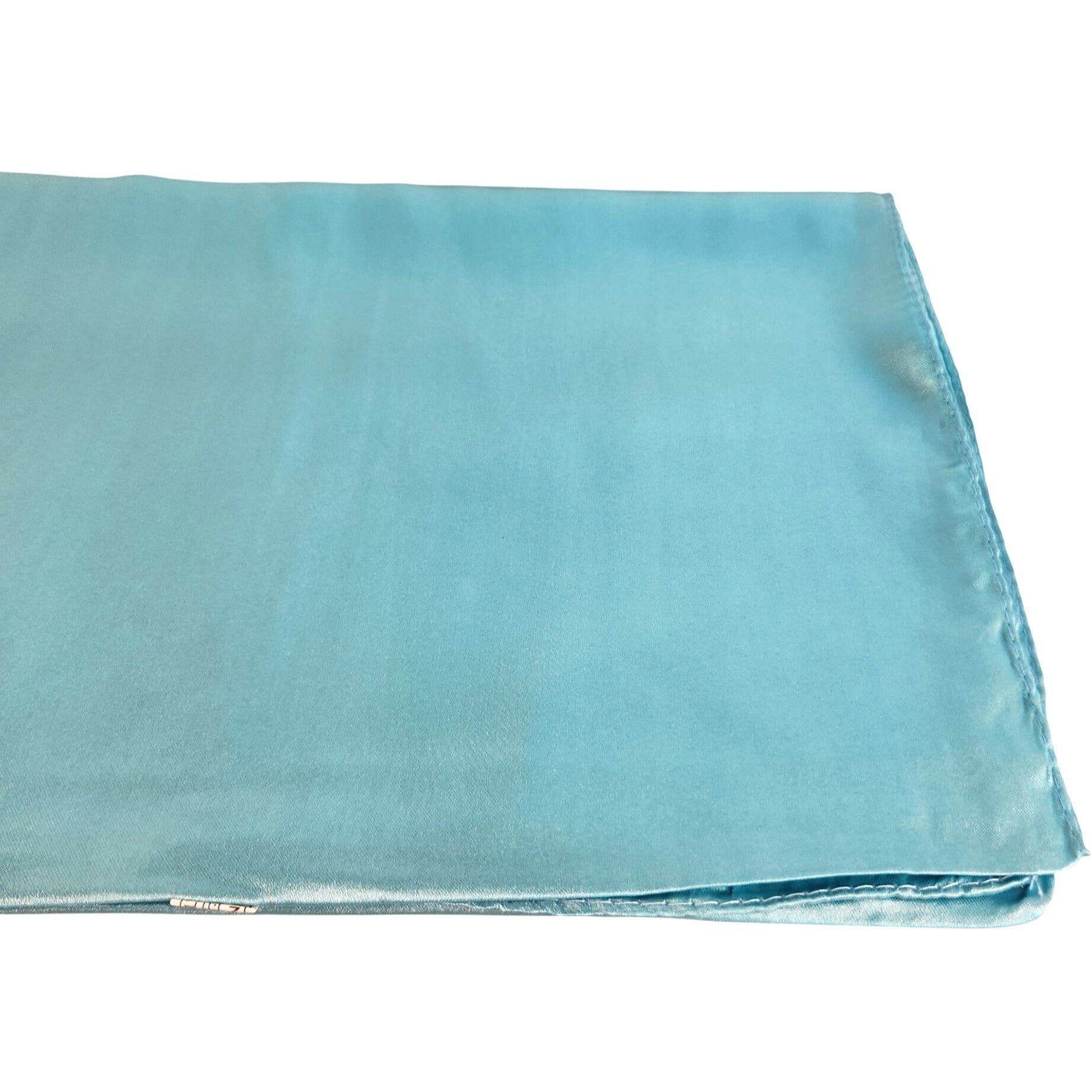Aqua Blue Wild Rage Large Scarf 35x35" Satin Wild Rag Western Accessory Cowgirl or Cowboy Wild Rag