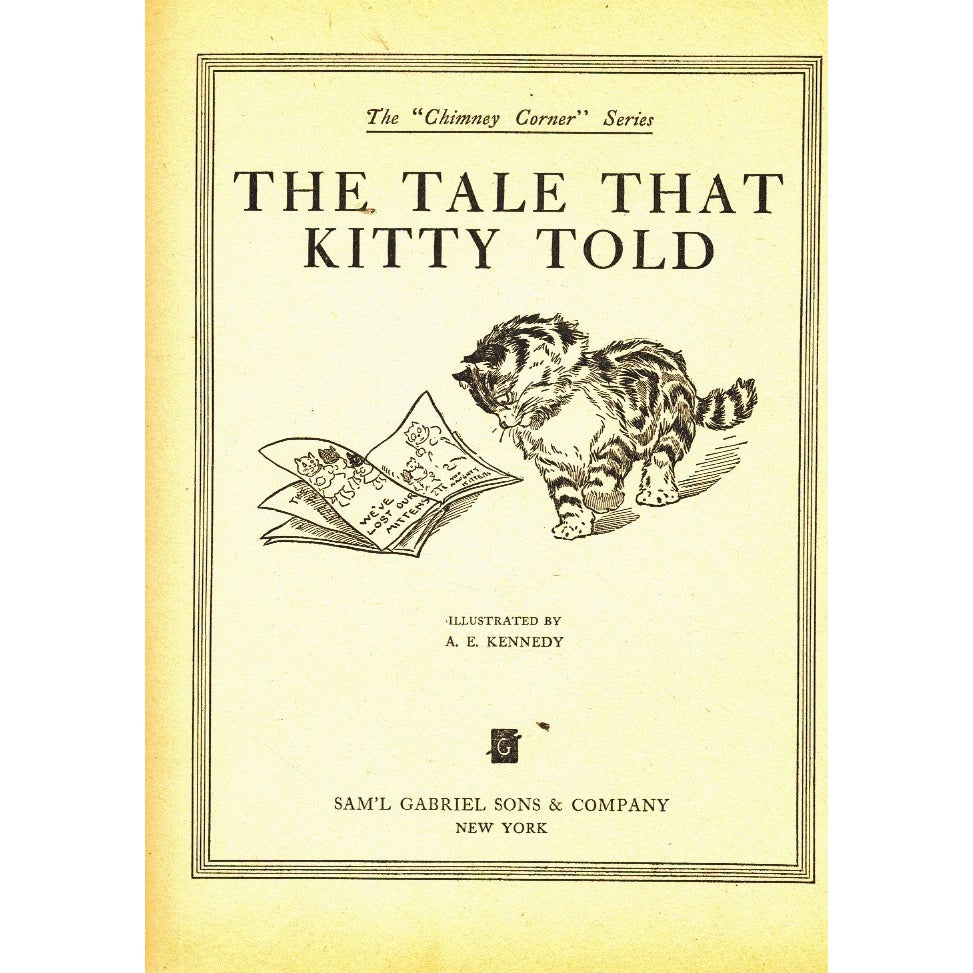My Big Book Of Rhymes Stories & Songs 1915 Hardcover First Edition A.E. Kennedy