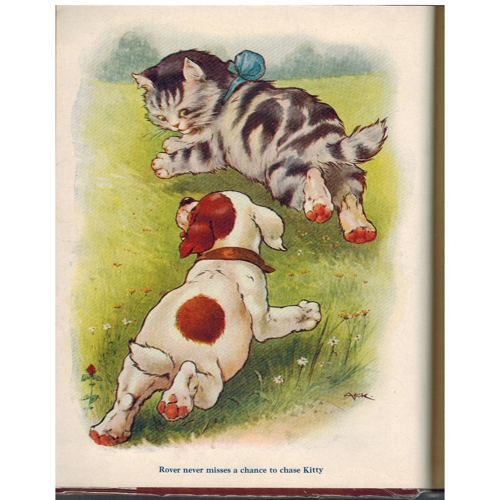 My Big Book Of Rhymes Stories & Songs 1915 Hardcover First Edition A.E. Kennedy