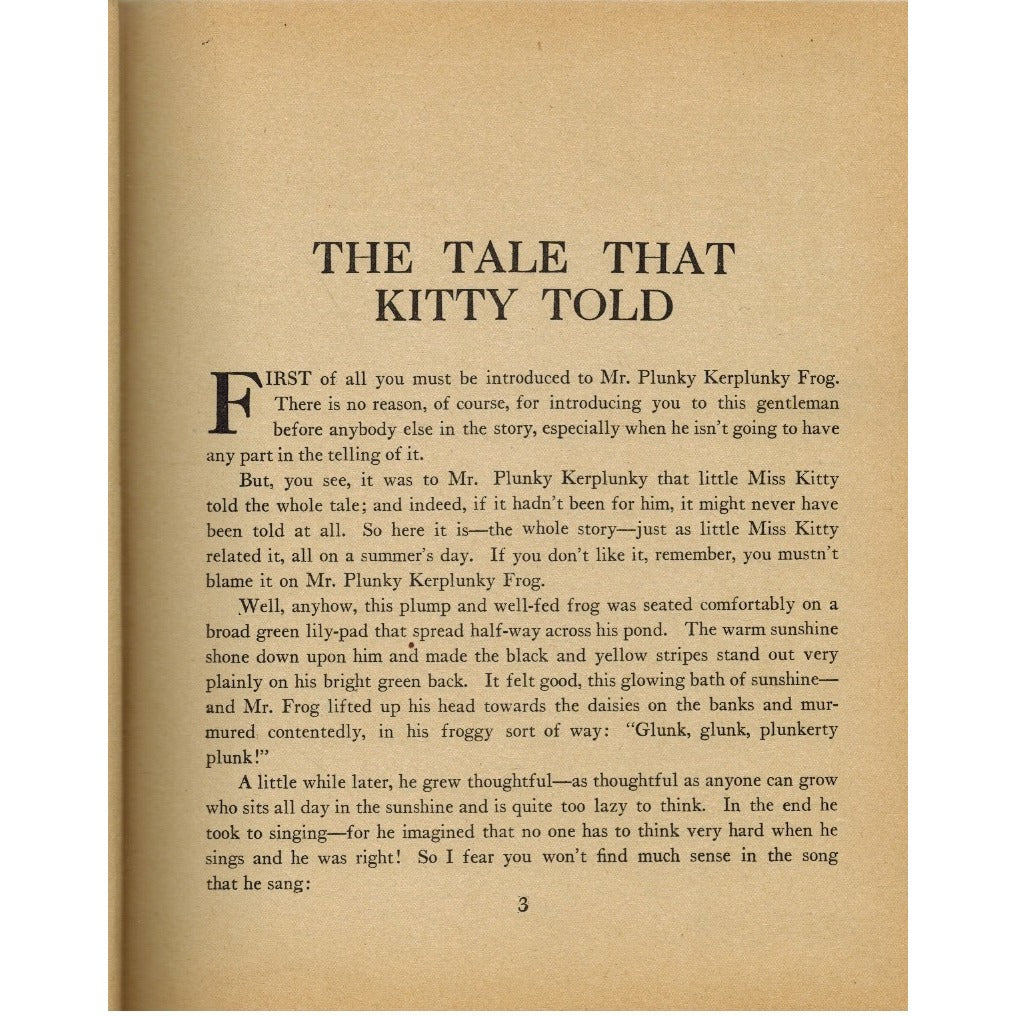 My Big Book Of Rhymes Stories & Songs 1915 Hardcover First Edition A.E. Kennedy