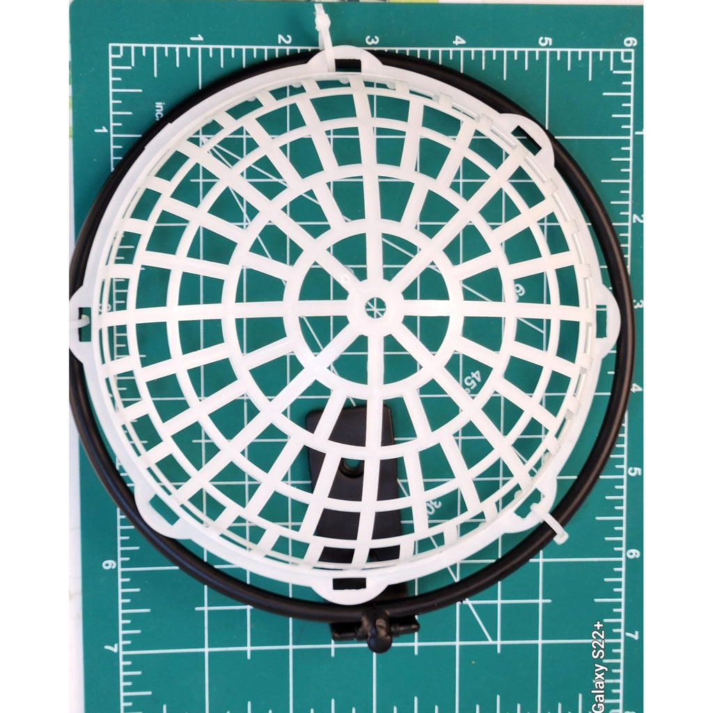 Staghorn Fern & Orchid Hanging Basket Planter Kit 6-Inch Plastic & Metal Bracket