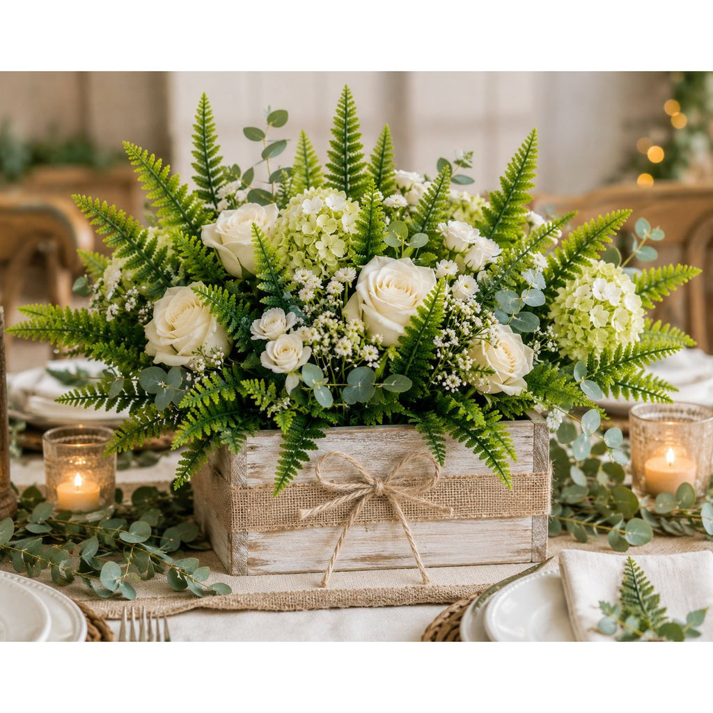 90 Piece Artificial Fern Leaves Greenery Filler Faux Fern Picks Wedding Centerpiece Greenery Floral Supplies