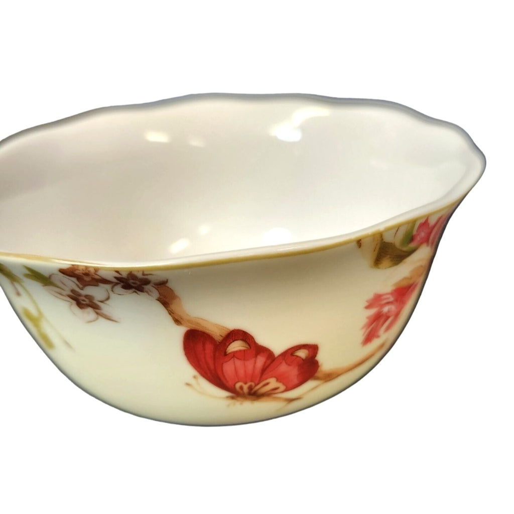 222 Fifth Lutece Fine China Bowl Floral Design Porcelain Soup or Salad Bowl