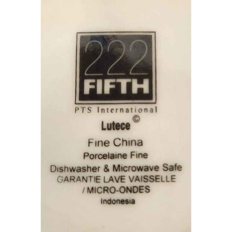 222 Fifth Lutece Fine China Bowl Floral Design Porcelain Soup or Salad Bowl