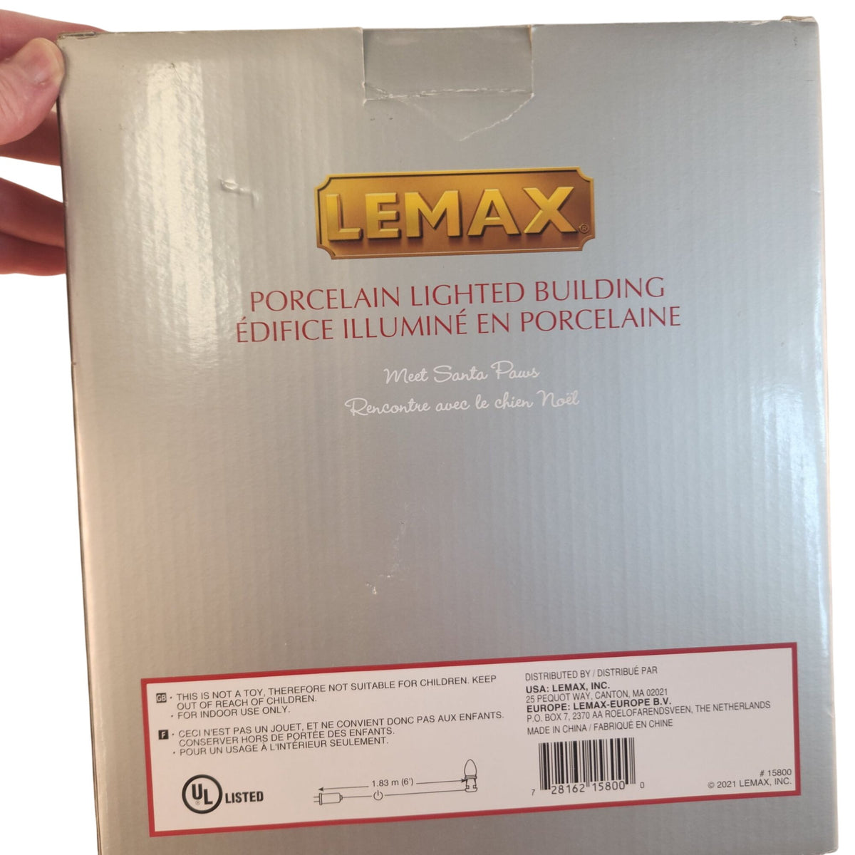 Lemax 2022 Wags Motel & Doggy Daycare, Lighted Porcelain Caddington Village