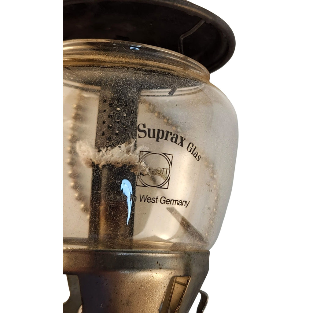 Vintage Suplax Glass Camping Lantern Burner | Century Tool USA Model 5400 | West Germany Globe | Rustic Camp Decor