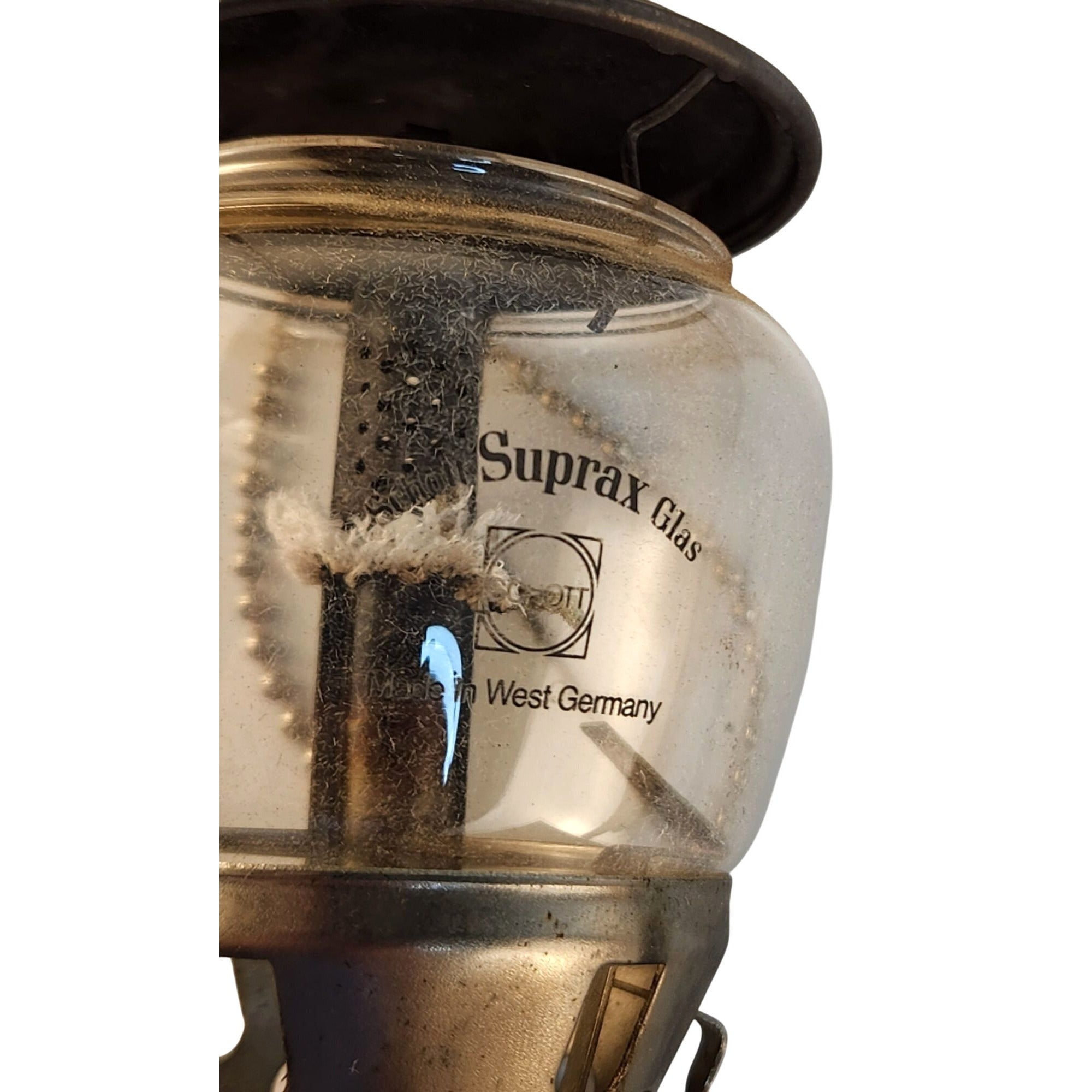 Vintage Suplax Glass Camping Lantern Burner | Century Tool USA Model 5400 | West Germany Globe | Rustic Camp Decor