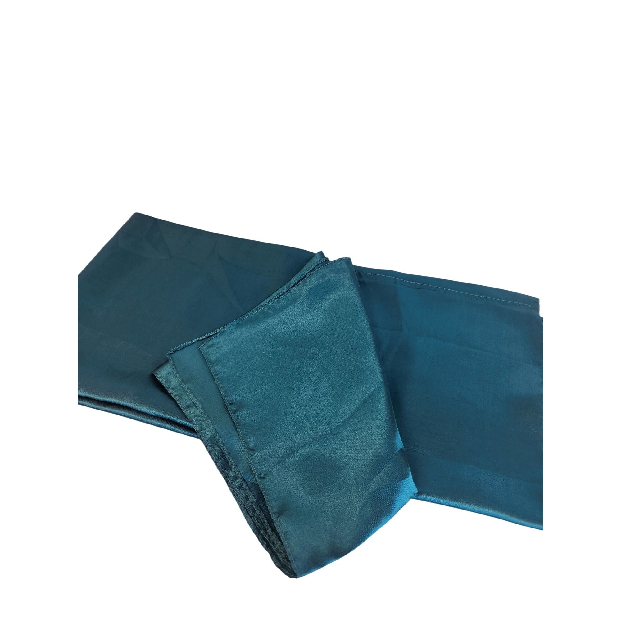 Teal Wild Rag Scarf 35x35" Satin Western Cowgirl Cowboy Bandana
