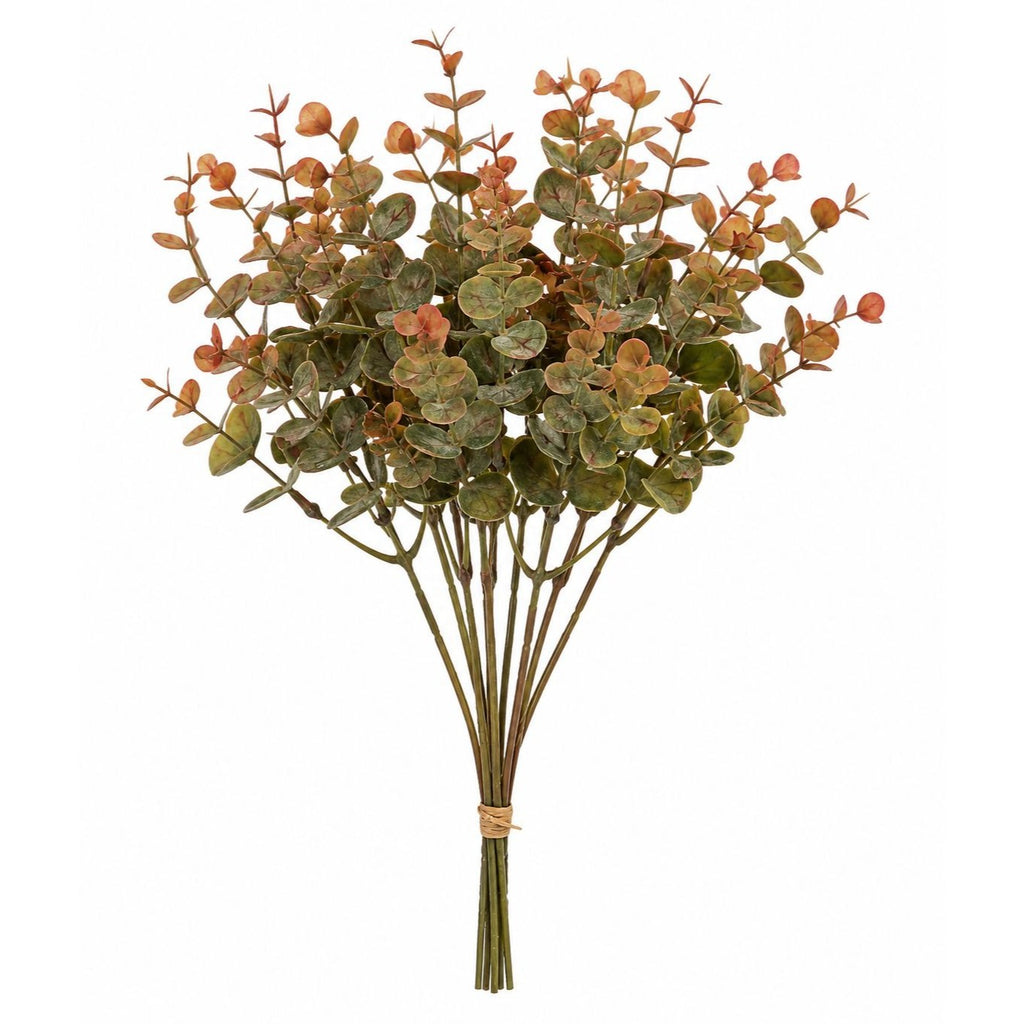 Artificial Eucalyptus Stems Faux Eucalyptus Bundle Fall Greenery Autumn Eucalyptus Picks Vase Filler Rustic Wedding Decor 9 Stem Bunch