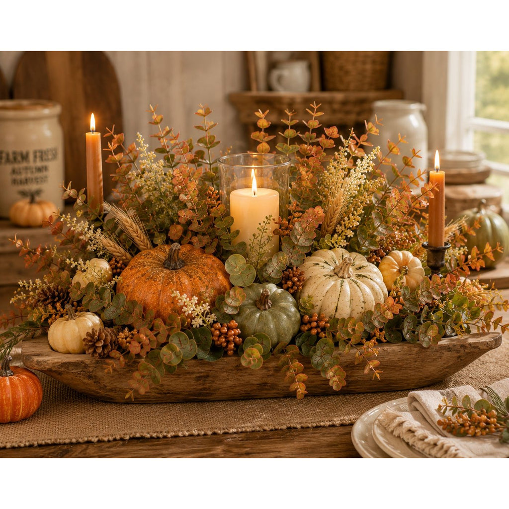 Artificial Eucalyptus Stems Faux Eucalyptus Bundle Fall Greenery Autumn Eucalyptus Picks Vase Filler Rustic Wedding Decor 9 Stem Bunch