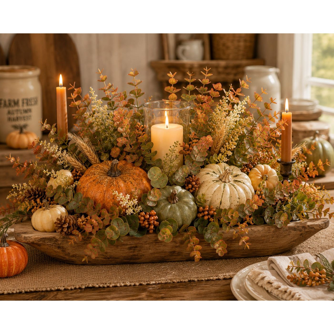 Artificial Eucalyptus Stems Faux Eucalyptus Bundle Fall Greenery Autumn Eucalyptus Picks Vase Filler Rustic Wedding Decor 9 Stem Bunch