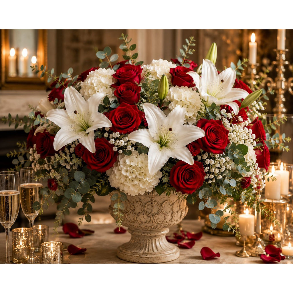 Real Touch White Lily Stems Set of 2, Artificial Lily Flowers, Faux Floral Stems, White Lily Spray, Wedding Flowers, French Country Decor, W