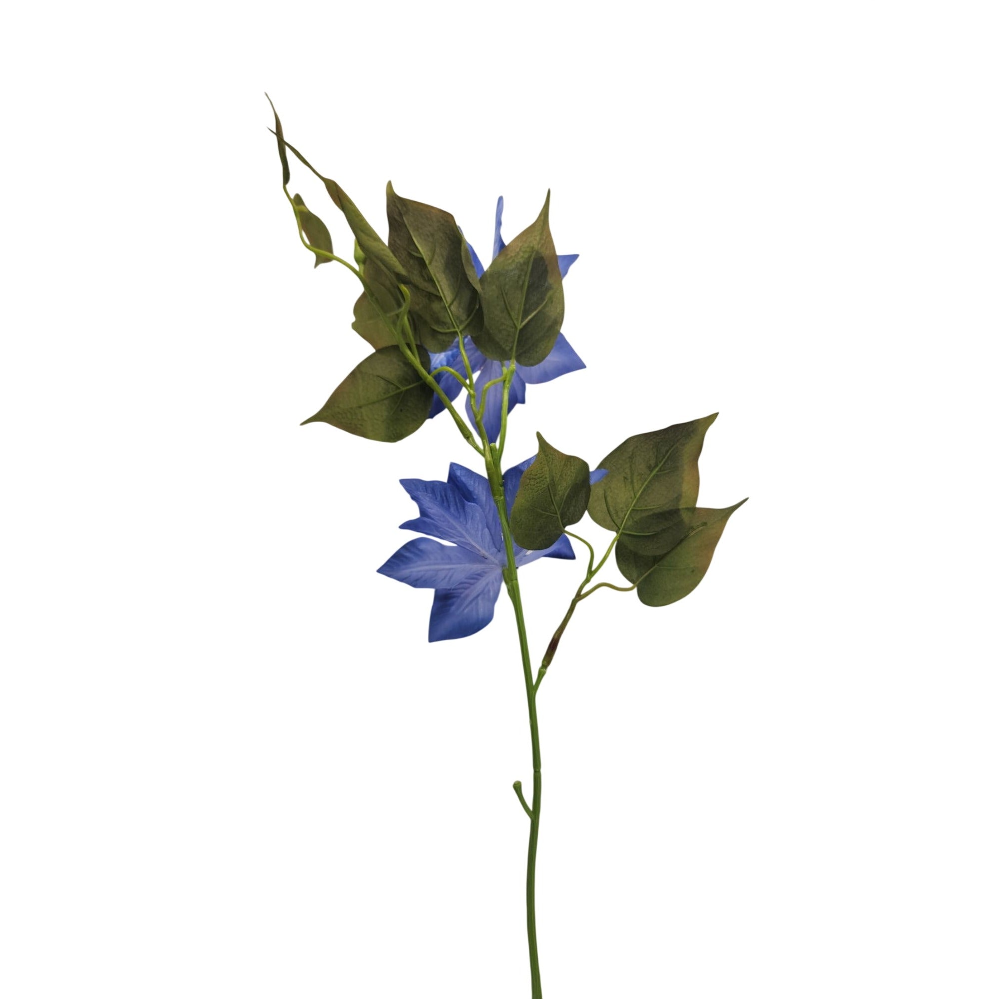 Blue Clematis Artificial Flowers 3 Stems Faux Clematis Spray Periwinkle Blue Wedding Floral Decor