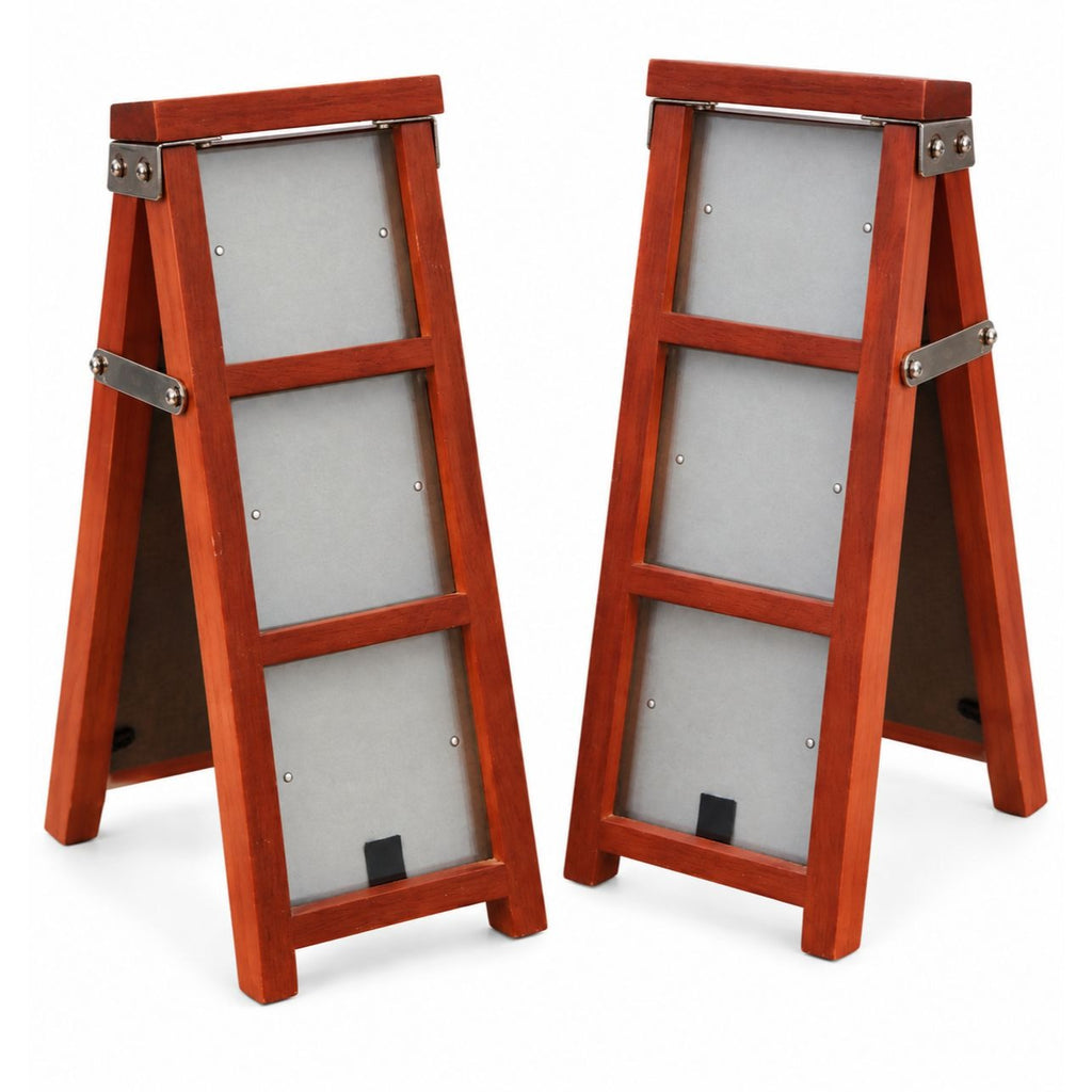 Vintage Hallmark Step Ladder Picture Frames Set of 2, 3 x 3 Photos