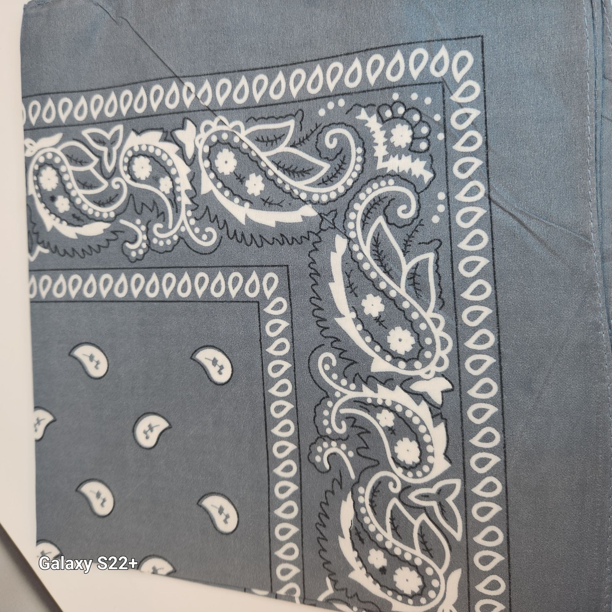 Bandanas 21x21" Western Cowboy Cowgirl - Gold Green Gray Paisley Square Scarves 3 Pack