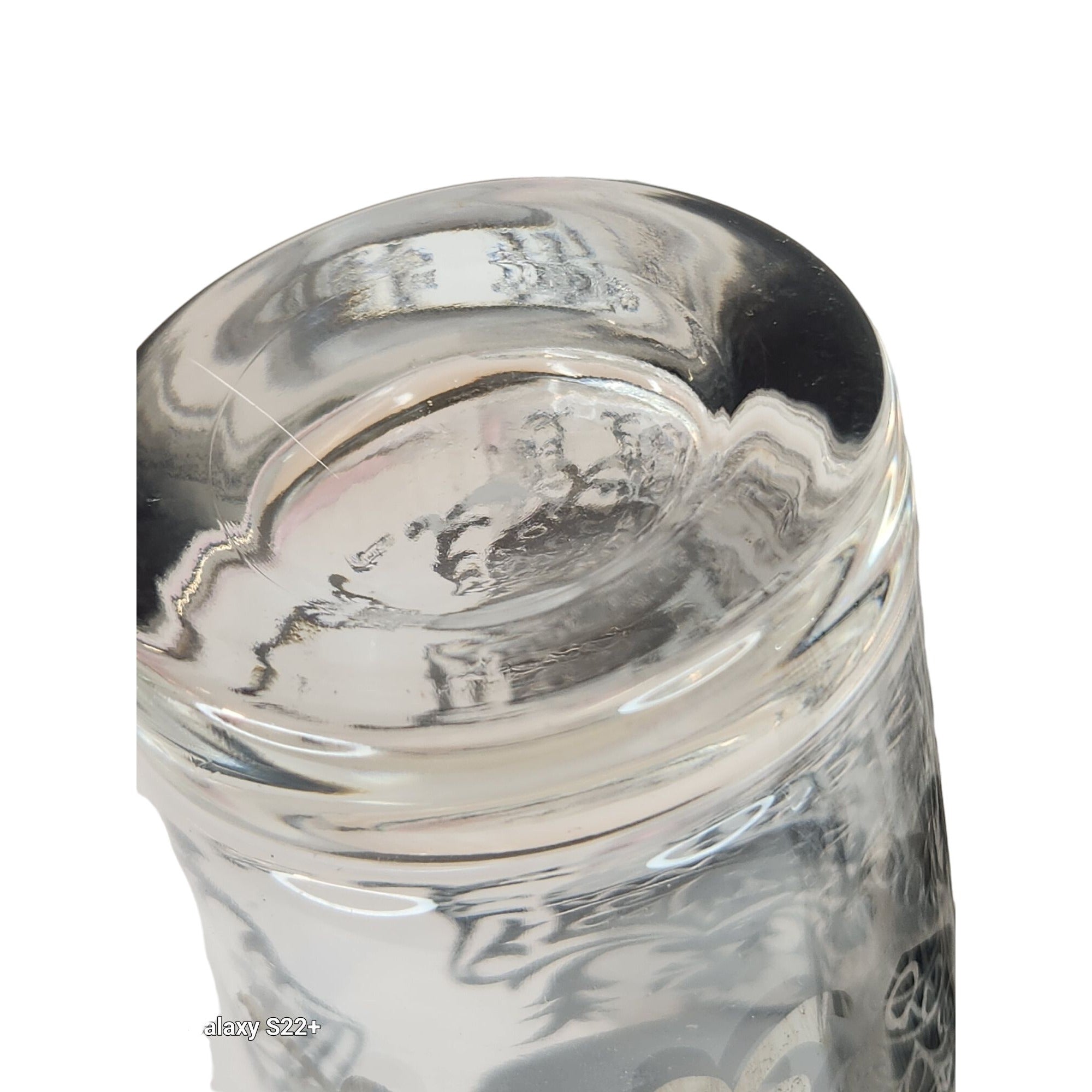 Vintage Kimiko Highball Glasses Set of 4 Silver Guardian Shield Coat of Arms Mid Century Modern Barware