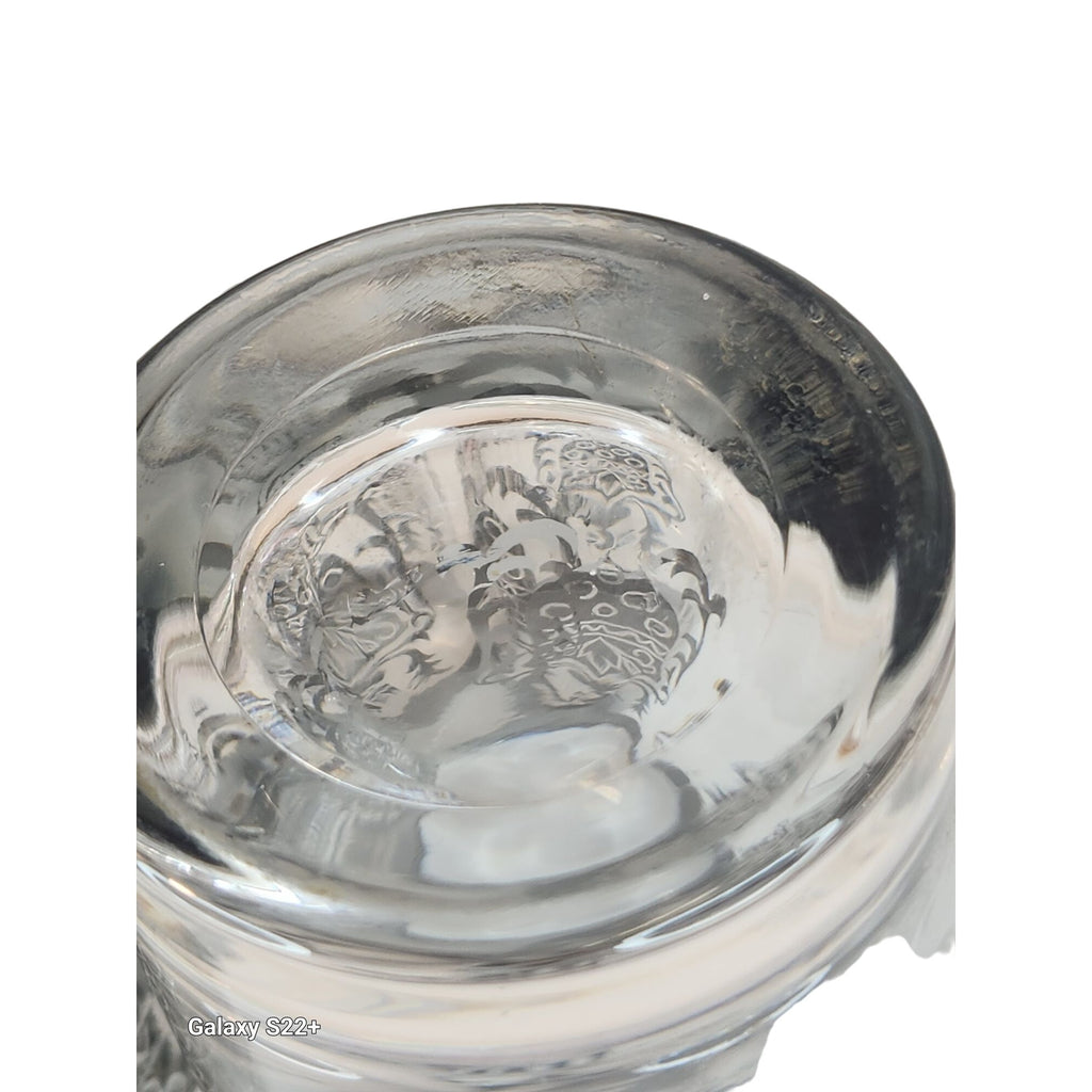 Vintage Kimiko Highball Glasses Set of 4 Silver Guardian Shield Coat of Arms Mid Century Modern Barware