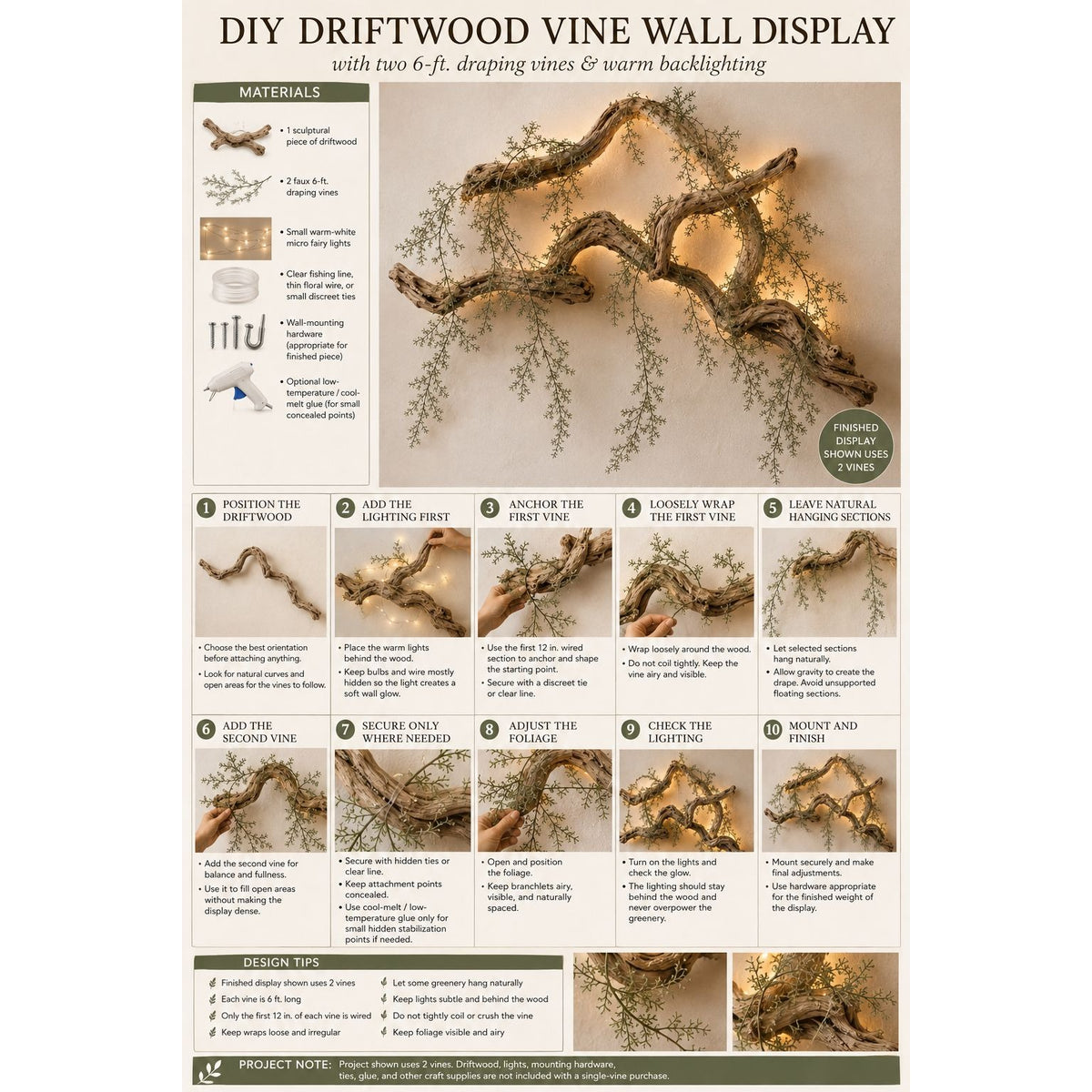 6 Ft Faux Draping Vine Garland Trailing Greenery Farmhouse Window Wedding Arch Decor