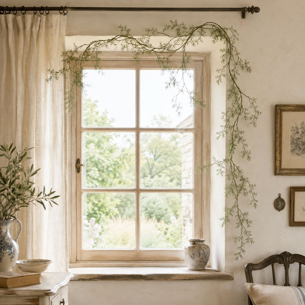 6 Ft Faux Draping Vine Garland Trailing Greenery Farmhouse Window Wedding Arch Decor