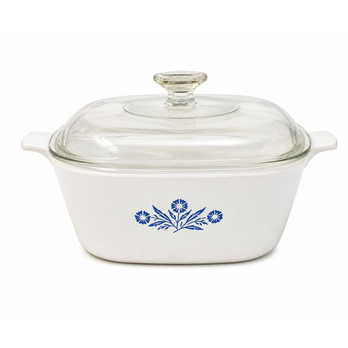Vintage Corning Ware Blue Cornflower 2.5 Qt Casserole Dish With Lid USA Pyroceram Bakeware Retro Kitchen