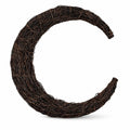 Crescent Moon Wreath Twig Base 12in Rustic Wreath Frame Front Door Decor