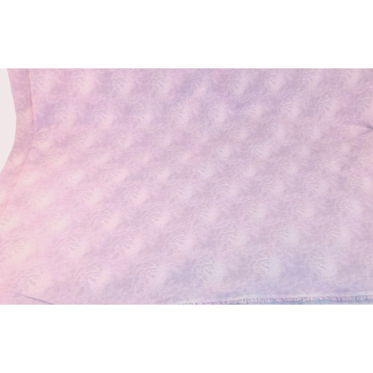 Lavender Purple Cotton Fabric, 108-Inch Wide, 3.5 Yards, Leaf Vine
