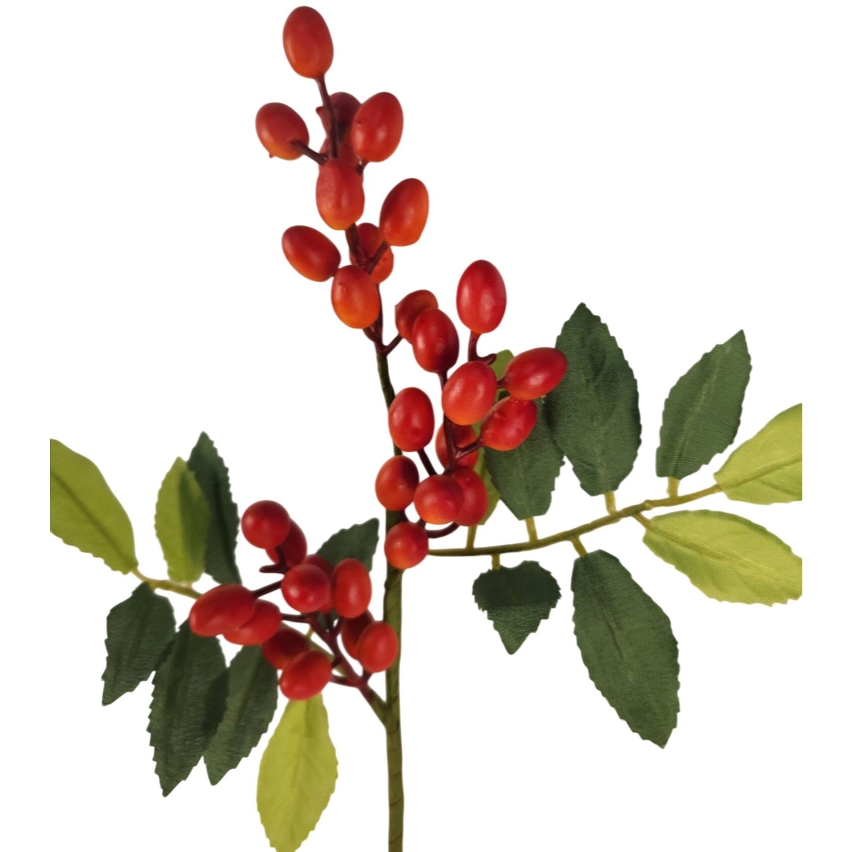 Bittersweet Orange Berry Stem 13.5 Inch Artificial Berry Branch Farmhouse Lodge Cabin Decor