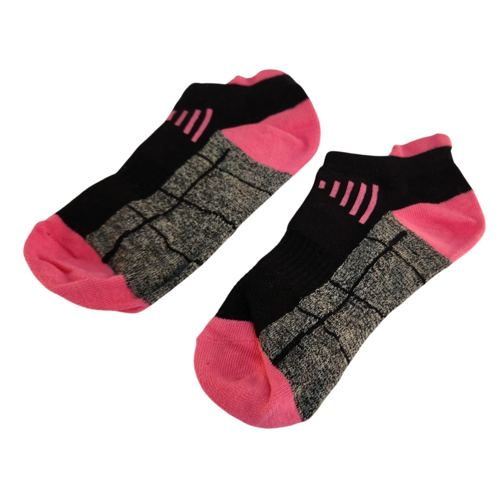 Women's 6-Pack Athletic Low-Cut Socks, Black Gray Assorted Colors