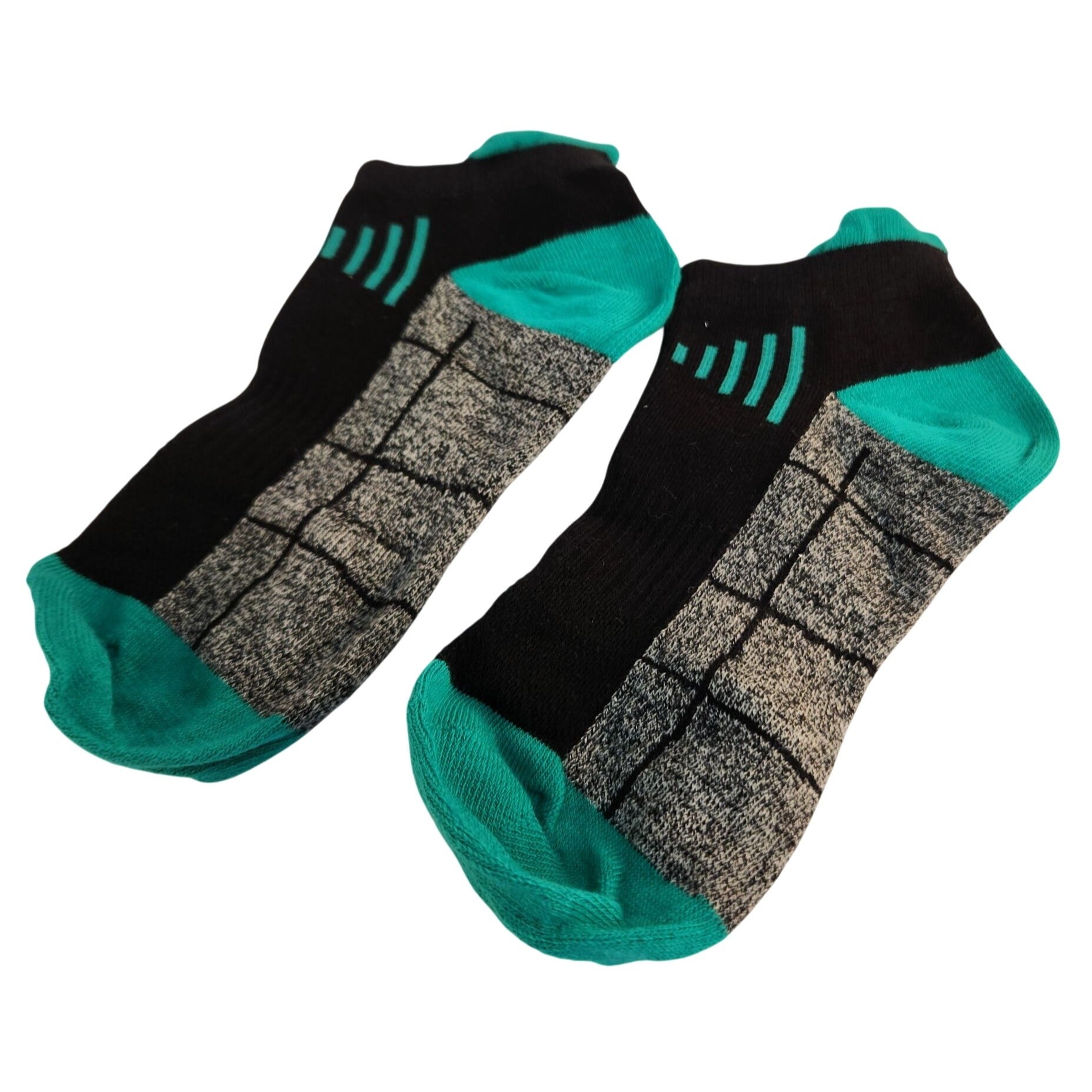 Women's 6-Pack Athletic Low-Cut Socks, Black Gray Assorted Colors