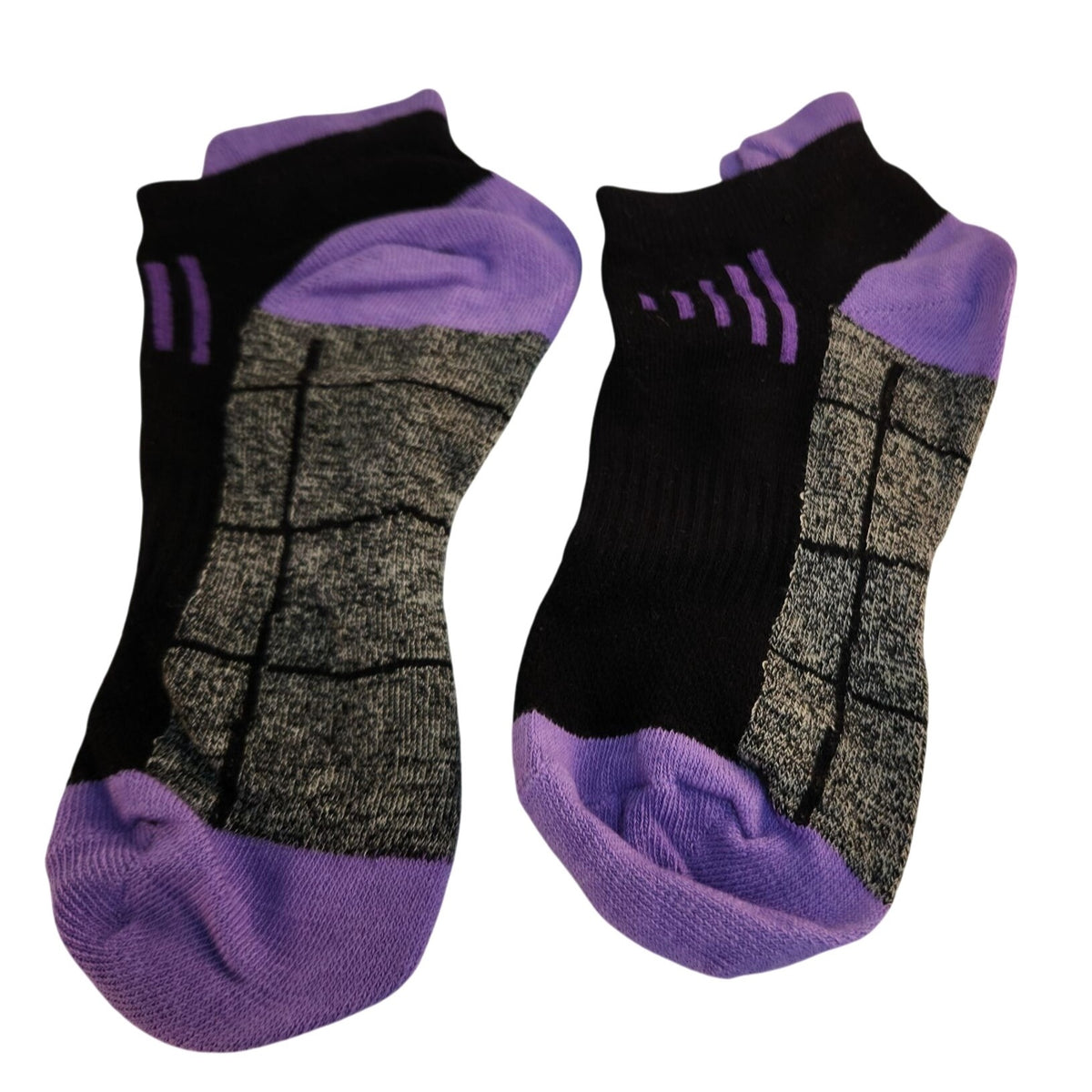 Women's 6-Pack Athletic Low-Cut Socks, Black Gray Assorted Colors