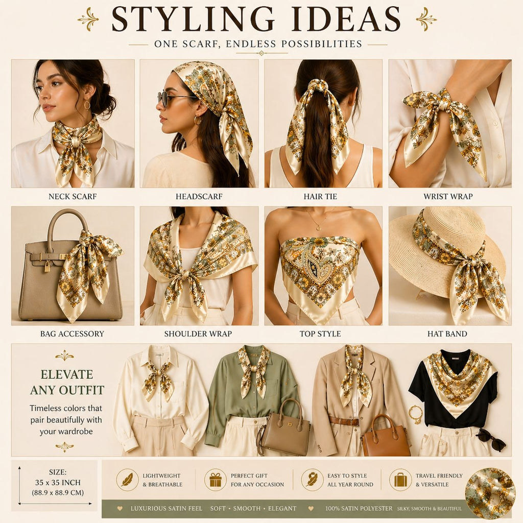 Styling Ideas for 35x35 inch scarf