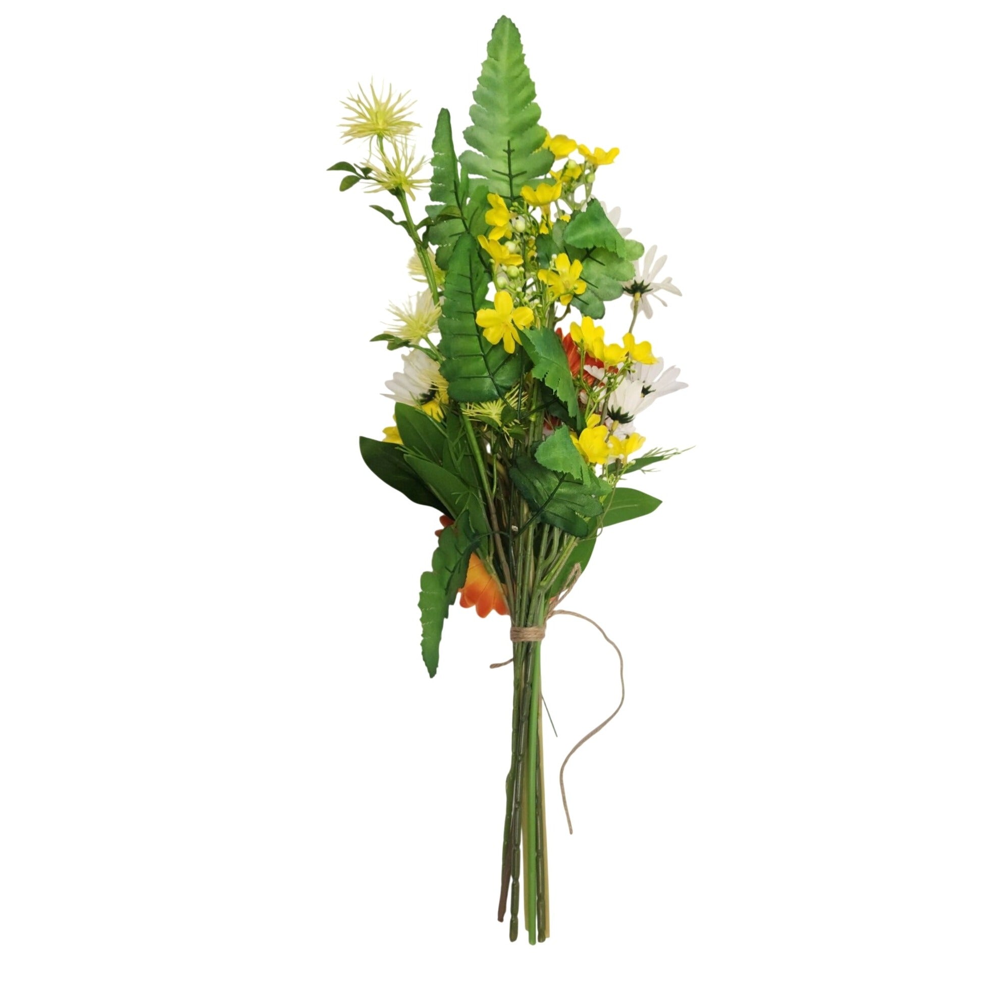 Artificial Wild Daisy Bouquet 20 Inch Gerbera Farmhouse Spring Floral Decor