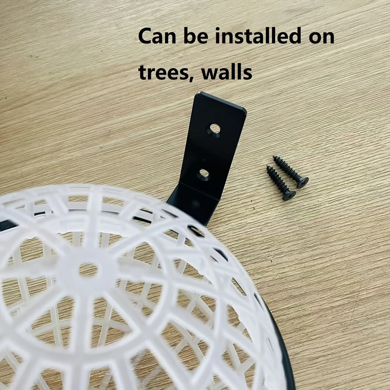 Staghorn Fern & Orchid Hanging Basket Planter Kit 6-Inch Plastic & Metal Bracket