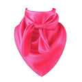 Pink Wild Rag Large Scarf 35x35" Satin Western Accessory Cowgirl or Cowboy