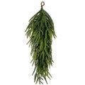 Artificial Norfolk Pine Teardrop Swag 30 Inch Door Greenery Christmas Decor