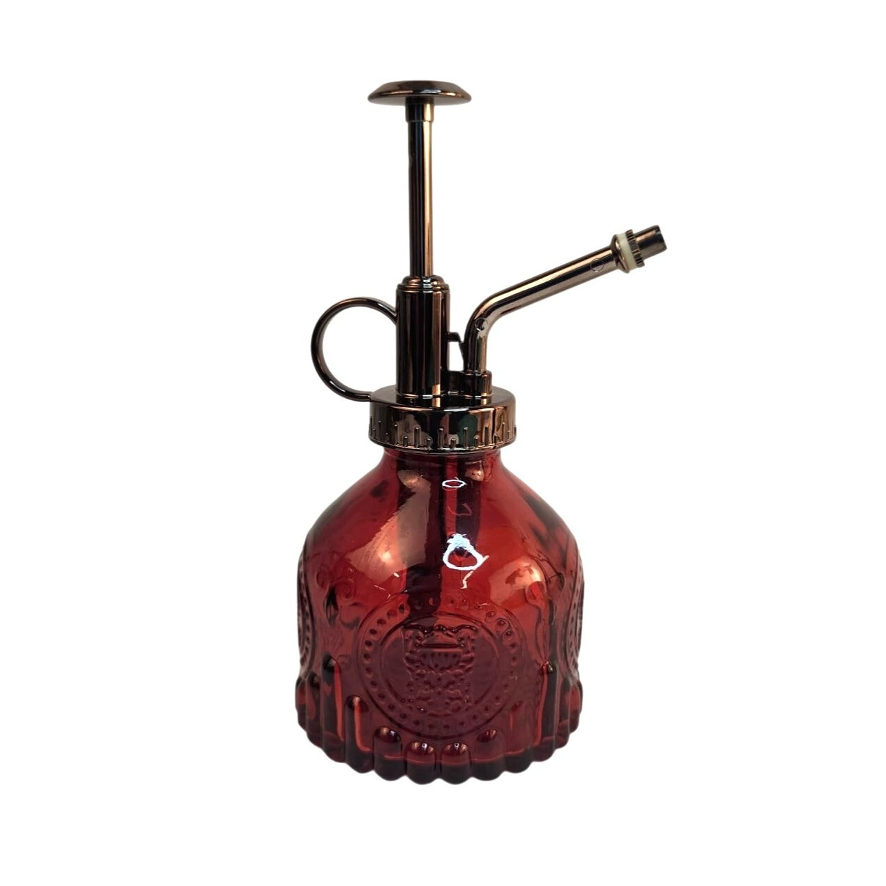 Red Glass Plant Mister Spray Bottle Pump Orchid Bonsai Air Plant 6oz