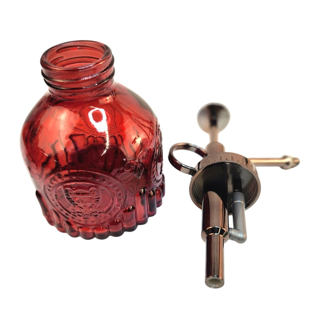 Red Glass Plant Mister Spray Bottle Pump Orchid Bonsai Air Plant 6oz