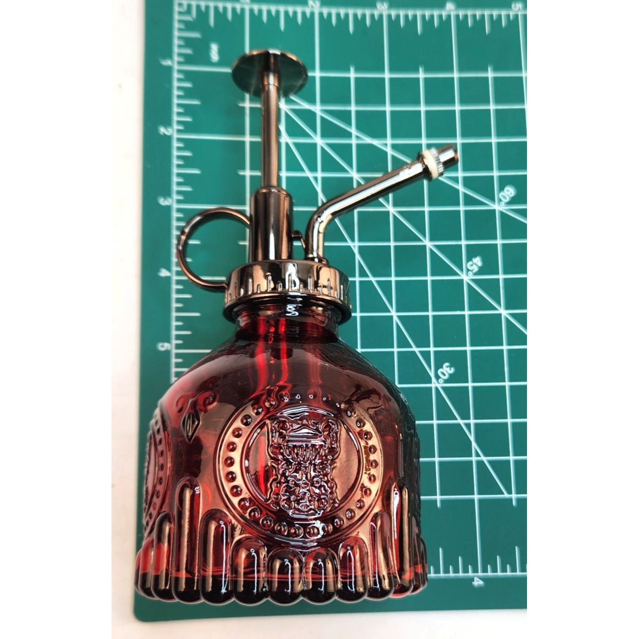 Red Glass Plant Mister Spray Bottle Pump Orchid Bonsai Air Plant 6oz