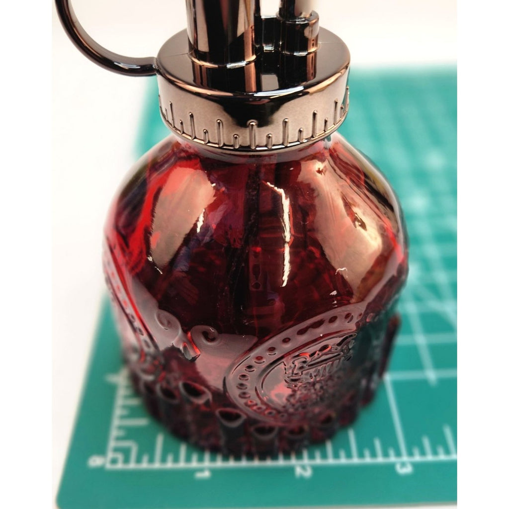 Red Glass Plant Mister Spray Bottle Pump Orchid Bonsai Air Plant 6oz