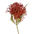 Artificial Red Pincushion Protea Stem 