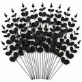 20 Black Dollar Eucalyptus Stems 12 Inch Faux Eucalyptus Picks Gothic Wedding Greenery Halloween Decor Wreath Supplies Vase Filler