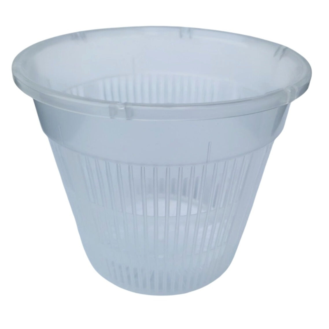 Clear Orchid Pot 5 Inch Slotted Plastic Planter Ventilated Drainage Pot Hydroponic