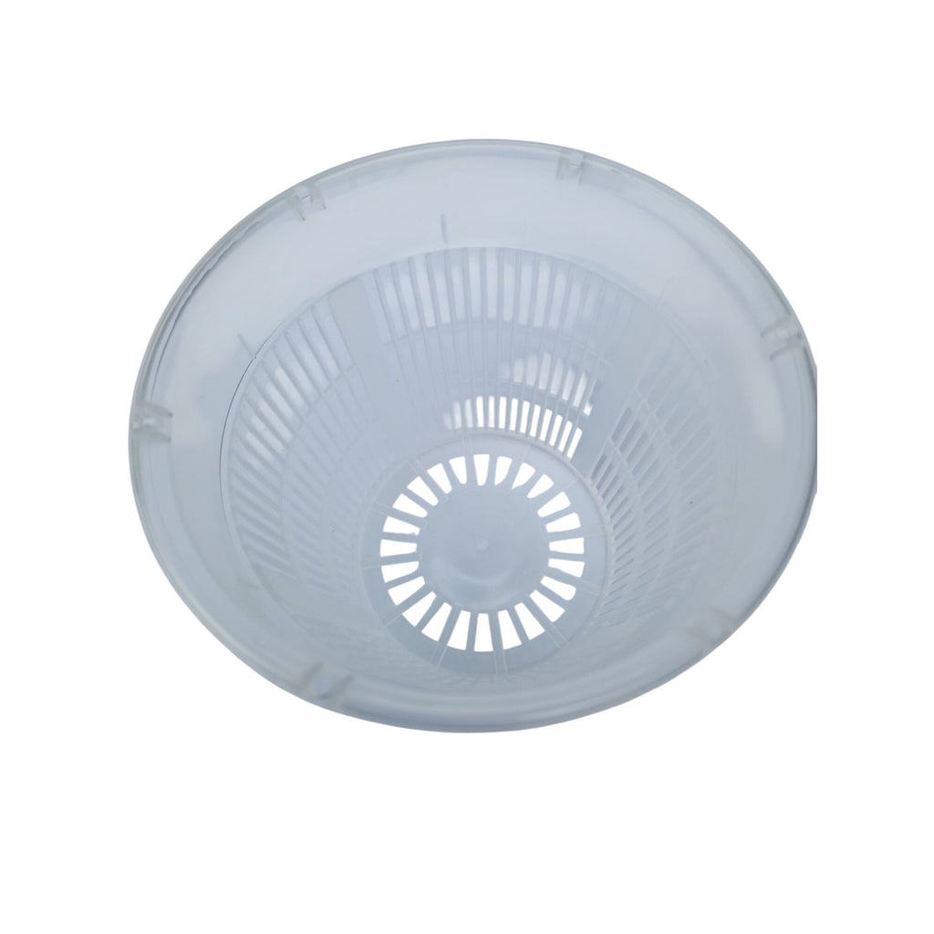 Clear Orchid Pot 5 Inch Slotted Plastic Planter Ventilated Drainage Pot Hydroponic