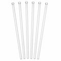 Clear Glass Cocktail Stir Sticks Set of 6 – Reusable Swizzle Sticks