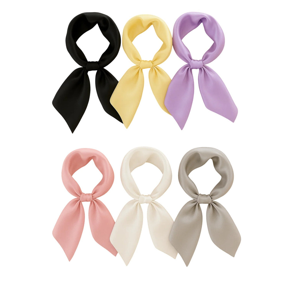 Orange Satin Scarf 19x19, Western Cowboy Cowgirl Bandana, Boho Coastal Ranch Wear