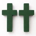 Set of 2 Wet Floral Foam Crosses 12 Inch Floral Cross Base Cemetery Memorial DIY Funeral Flowers Sympathy Arrangement Supplies