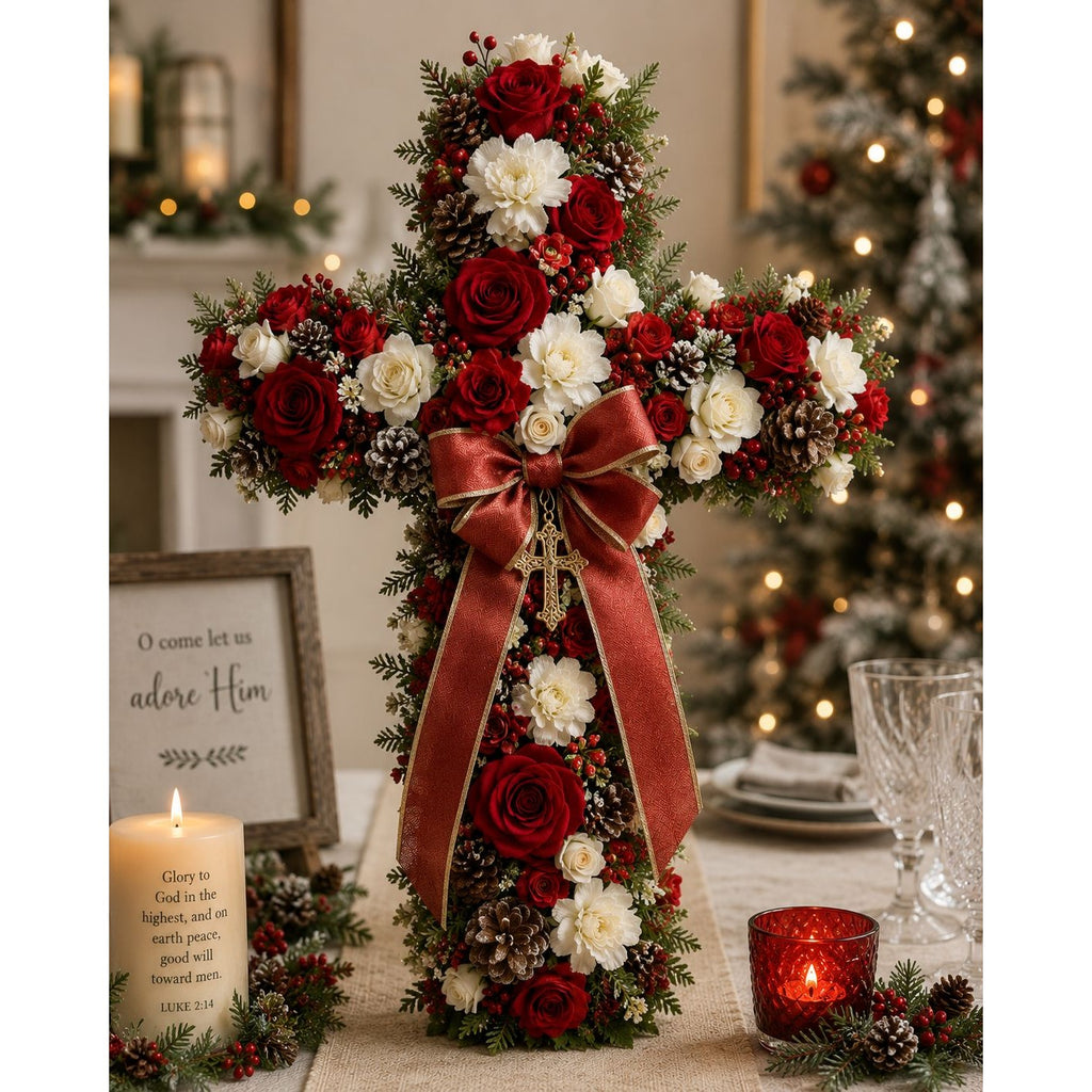 Set of 2 Wet Floral Foam Crosses 12 Inch Floral Cross Base Cemetery Memorial DIY Funeral Flowers Sympathy Arrangement Supplies